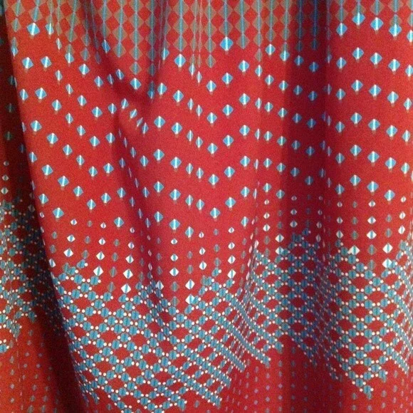 NEEDLE AND THREAD Anthropologie Size Medium Maroon Blue White One Shoulder - Picture 2 of 6